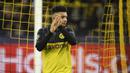 4. Jadon Sancho (Borussia Dortmund) - Pemain berusia 20 tahun ini tengah menjadi incaran banyak klub besar Eropa. Jadon Sancho berada di urutan kedua sebagai pencetak gol dan assist terbanyak di lima liga teratas Eropa. (AFP/Ina Fassbender)