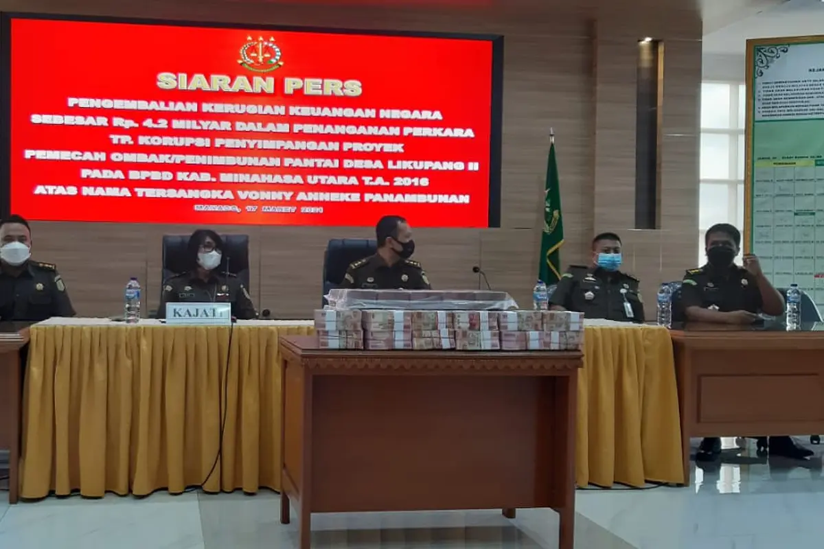 Penetapan status tersangka pada mantan Bupati Minahasa Utara ini dilakukan Kejaksaan Tinggi (Kejati) Sulut, Selasa (16/3/2021).