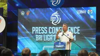 Direktur Utama BRI Sunarso pada saat Press Conference BRI Liga 1 musim 2023-2024, Senin, 26 Juni 2023.