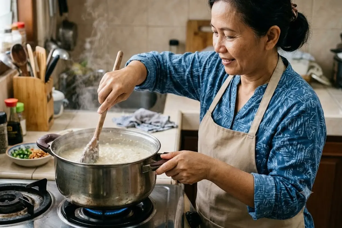 Takaran Air Memasak Bubur Beras