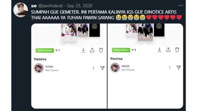 6 Screenshoot Netizen Dinotice Publik Figur, Bukti Bahagia Sederhana