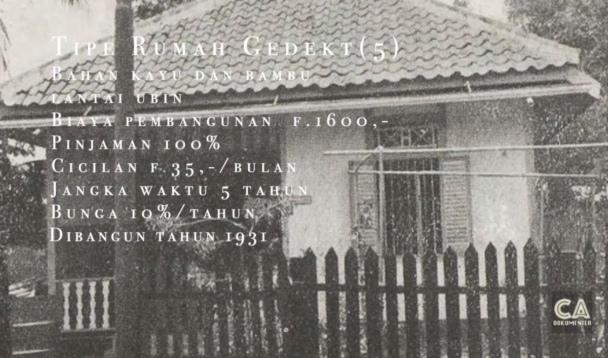 Rumah Gedekt 5 Gunakan Kayu, Bambu dan Ubin