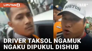 Ngamuk! Driver Taksi Online Tanah Abang Ngaku Dipukul Petugas Dishub