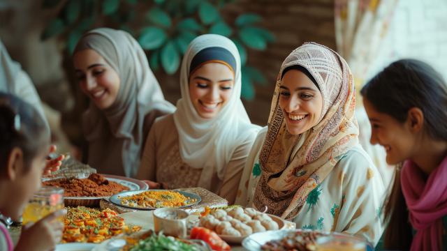 Ilustrasi buka bersama, bukber