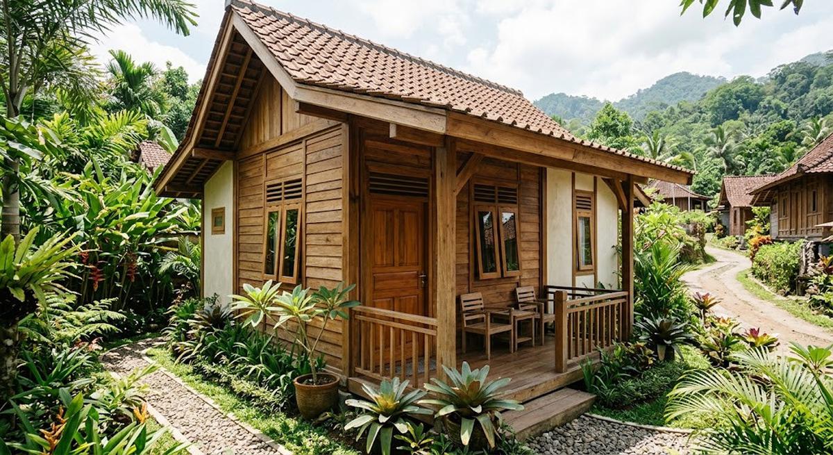 9 Warna Cat untuk Rumah yang Banyak Menggunakan Material Kayu, Fasad Lebih Menawan