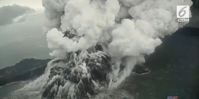 VIDEO: Erupsi Dramatis Gunung Anak Krakatau