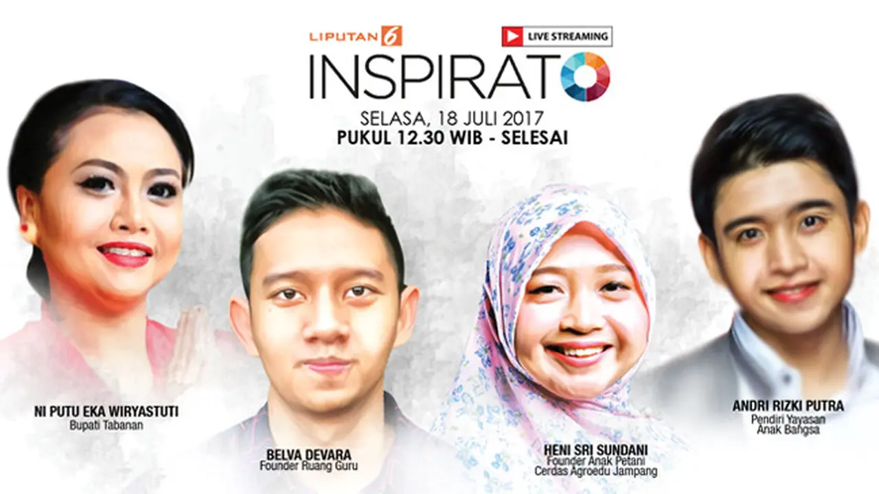 Saksikan 4 Tokoh INSPIRATO Bersama 4 Tokoh Pendidikan