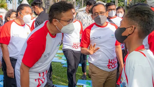 Menteri Kesehatan Republik Indonesia, Budi Gunadi Sadikin di Peringatan hari Anak Nasional (HAN) 2022 (Foto: Dokumentasi Kementerian Kesehatan Republik Indonesia)