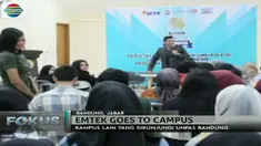 Sesi tatap muka dengan mahasiswa Unpar menjadi ajang berbagi pengalaman tentang dunia jurnalistik televisi.