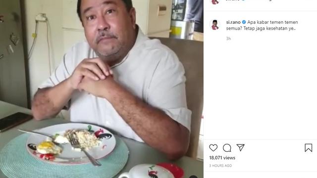 Rano Karno (Foto: Instagram/@si.rano)