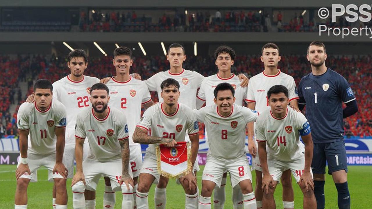 Starting XI Timnas Indonesia pada laga lawan China di Kualifikasi Piala Dunia 2026 Zona Asia (c) Media PSSI