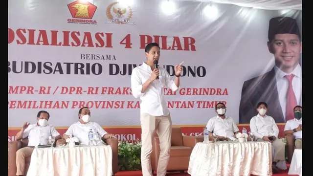 Budi Djiwandono atau memiliki nama lengkap Gerardus Budisatrio Djiwandono merupakan keponakan Prabowo Subianto yang kini ditunjuk sebagai salah satu juru bicara (jubir) pemenangan pemilu pada Pemilu 2024 mendatang.
