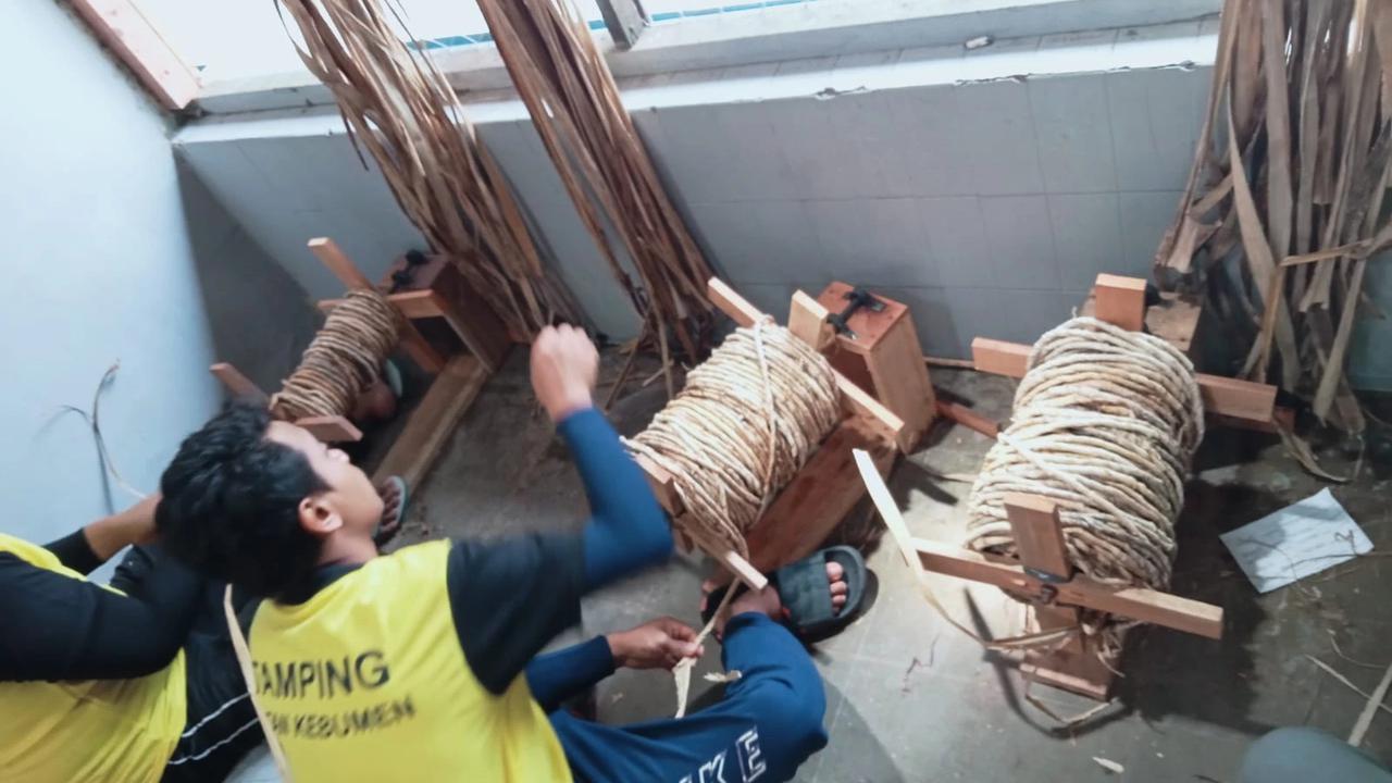 Warga Binaan Rutan Kebumen 'Sulap' Limbah Serat Pisang Jadi bahan Baku Kerajinan Bernilai Tinggi