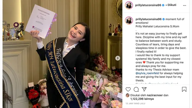 Unggahan Prilly Latuconsina. (Foto: @prillylatuconsina96)