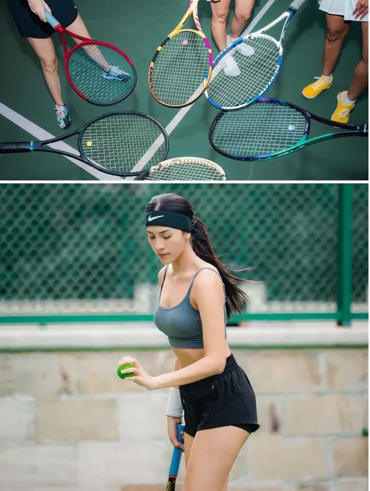 Anya Geraldine tak ragu kenakan outfit tennis minimalis yang tunjukkan body goals [@anyageraldine]