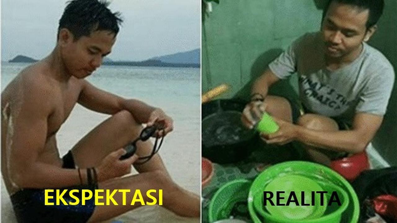 6 Meme Ekspektasi Vs Realita saat Liburan Ini Bikin Ngelus Dada