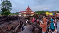 Banjir lahar dingin di kaki Gunung Marapi. (Liputan6.com/ ist)