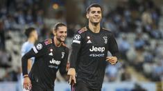 Juventus berhasil mengawali matchday pertama grup H Liga Champions 2021/2022 dengan kemenangan 3-0 saat bertandang ke Malmo FF. (Foto:  TT News via AP/Andreas Hillergren)