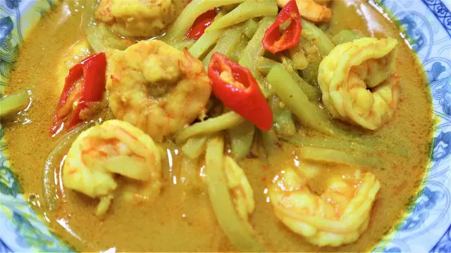 Sayur Labu Siam Santan dan Udang