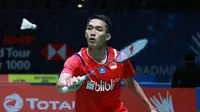 Penampilan Jonatan Christie di All England 2020, di Arena Birmingham, Rabu (11/3/2020). (PBSI)