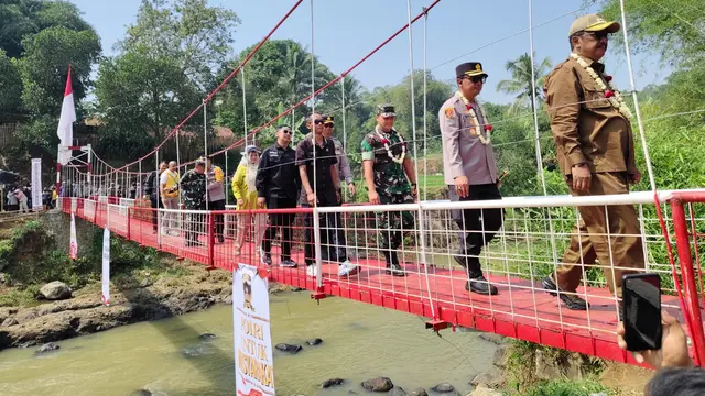 Jembatan Jantake di Sukabumi warisan Belanda telah direvitalisasi.