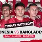 Jadwal & Streaming FIFA Matchday Timnas Indonesia Vs Bangladesh Live Vidio