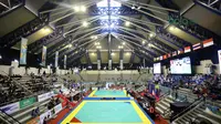 Suasana Venue Test Event Pencak Silat Asian Games 2018di Padepokan Silat TMII, Jakarta, (12/2/2018).  (Bola.com/Nick Hanoatubun)