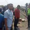 Pemotor Tertabrak Kereta hingga Terpental