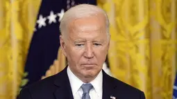 Biden mengatakan ini merupakan keputusan terbaik bagi Partai Demokrat selaku partai pengusungnya dan juga bagi negara. (AP Photo/Susan Walsh, File)