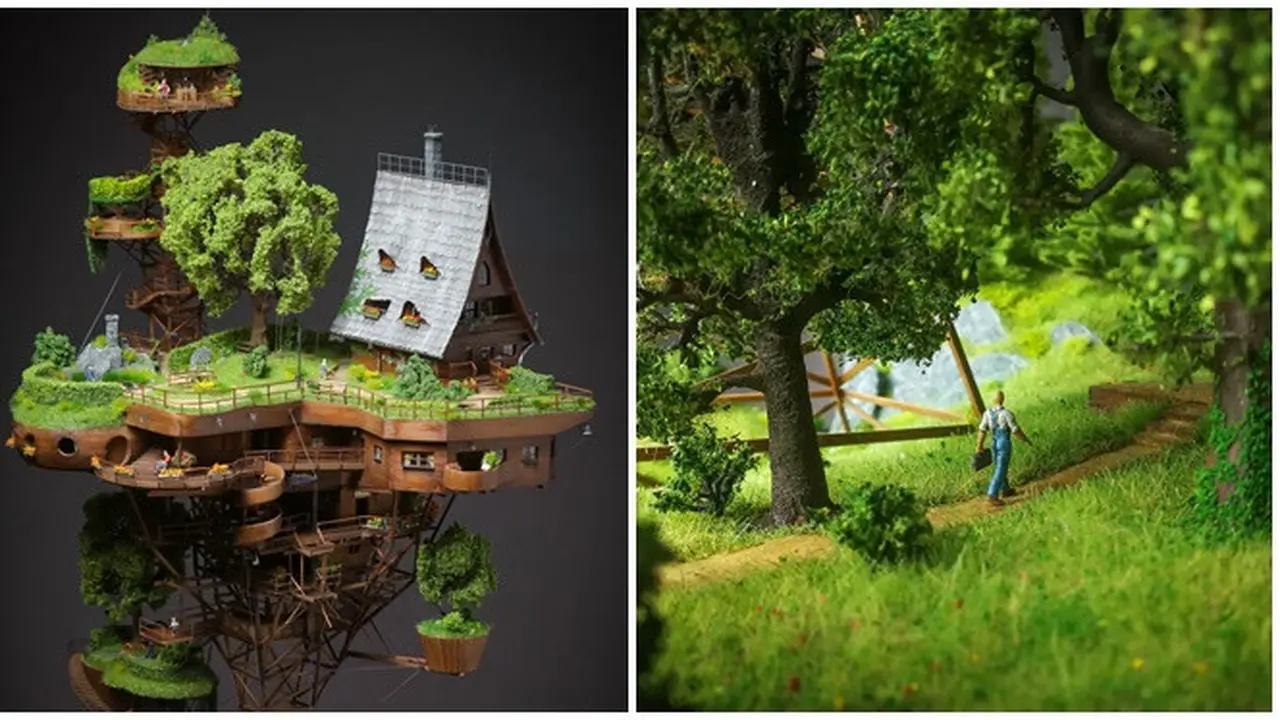 Pria Ini Ciptakan Sebuah Miniatur Desa Selama 2 Tahun, 6 Potretnya Bikin Takjub