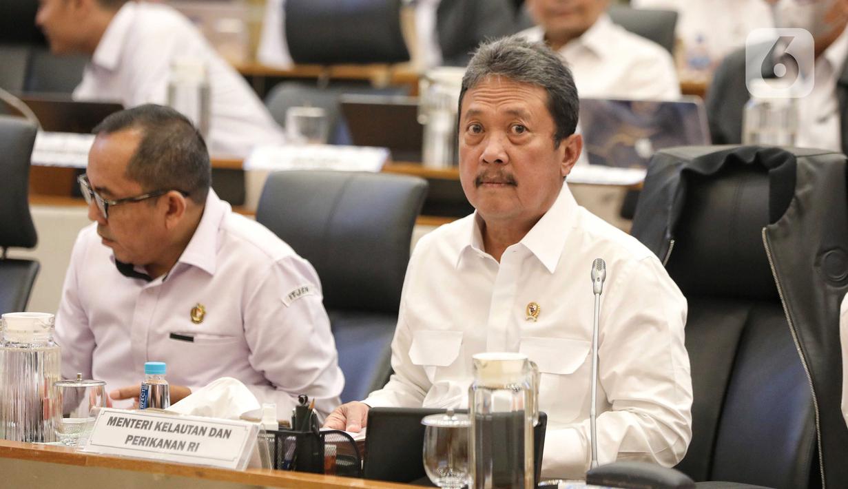 Di hadapan Komisi IV DPR RI, Menteri Kelautan dan Perikanan Sakti Wahyu Trenggono melaporkan hingga saat ini pihaknya baru membongkar sepanjang 5 kilometer. Sementara, diketahui pagar laut di kawasan pesisir Tangerang, Banten membentang sepanjang 30,16 km. (Liputan6.com/Angga Yuniar)