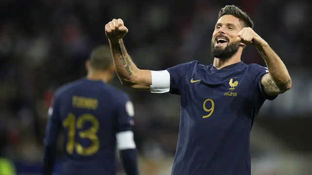 Foto: Kylian Mbappe dan Olivier Giroud Gacor, Timnas Prancis Lumat Gibraltar 14 Gol Tanpa Balas di Kualifikasi Euro 2024
