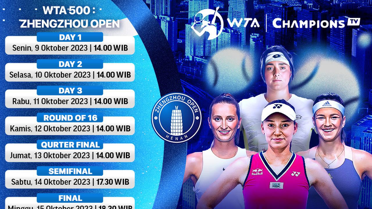 Link Live Streaming WTA 500 Zhengzhou Open 2023 di Vidio