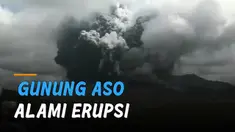 Badan Meteorologi Jepang mengatakan, abu vulkanik yang dimuntahkan hingga 3.500 meter.
