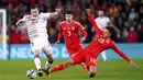 <p>Wales menang tipis atas Latvia dengan skor 1-0. (David Davies/PA via AP)</p>