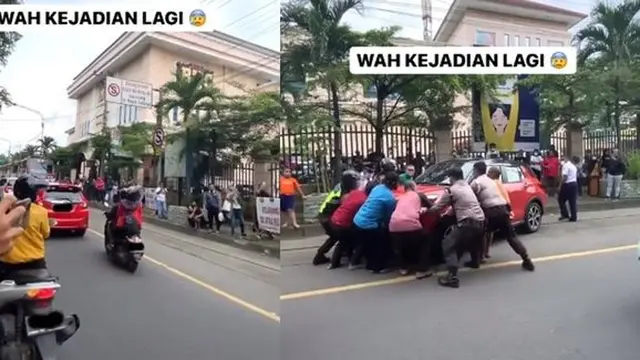 Daihatsu Rocky parkir sembarangan (TikTok/@visitsurakarta_ig)