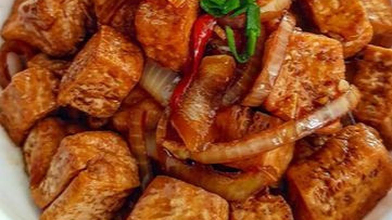 6. Resep Menu Lauk Buka Puasa: Tahu Saus Lada Hitam<br>