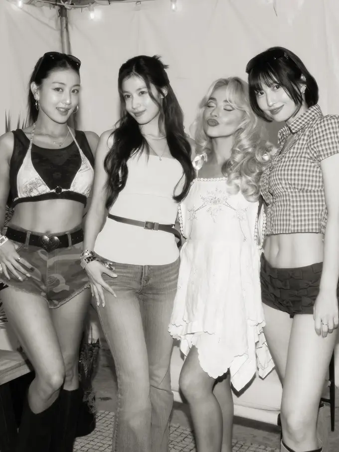 Women Support Women, Gaya Jihyo, Sana, dan Momo TWICE Saat Nonton Konser Sabrina Carpenter di Lollapalooza