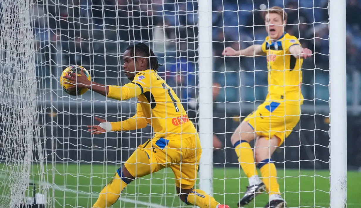Atalanta berhasil mencuri poin kala bertandang ke markas Lazio pada matchday 18 Serie A 2024/25 di Stadion Olimpico, Minggu, (29/12/2024). (AP Photo/Alessandra Tarantino)
