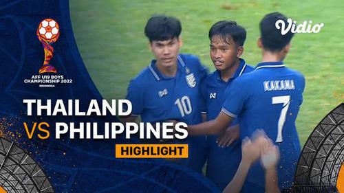 VIDEO: Highlight Piala AFF U-19, Thailand Menang Tipis 1-0 atas Filipina