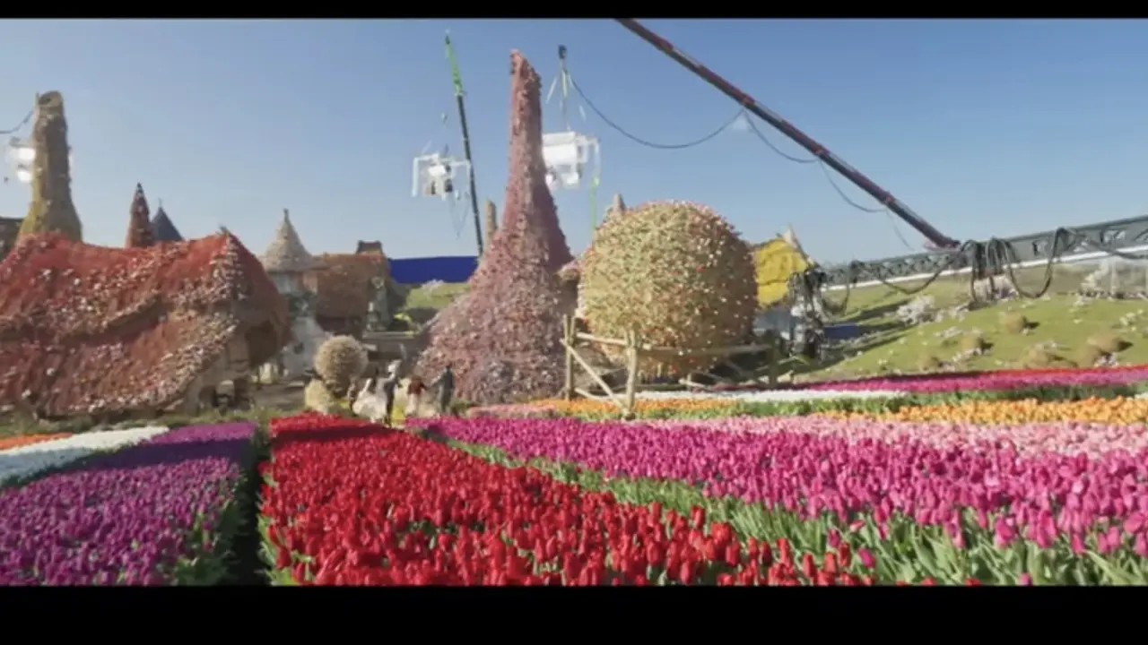 9 Juta Tulip dalam film Wicked. (YouTube/  Wicked Movie)
