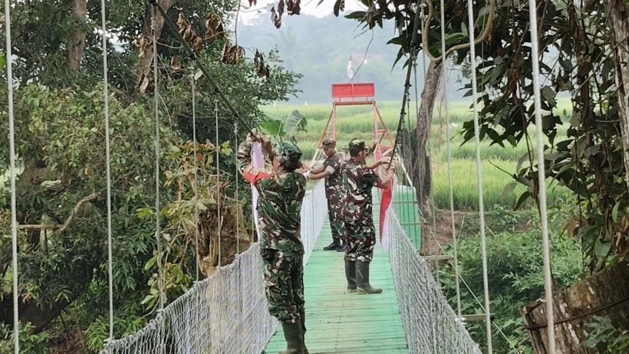 Jembatan Gantung Manggala “Garuda” Dibangun di Bekasi, Perkuat Akses Warga dan Dorong Ekonomi Desa