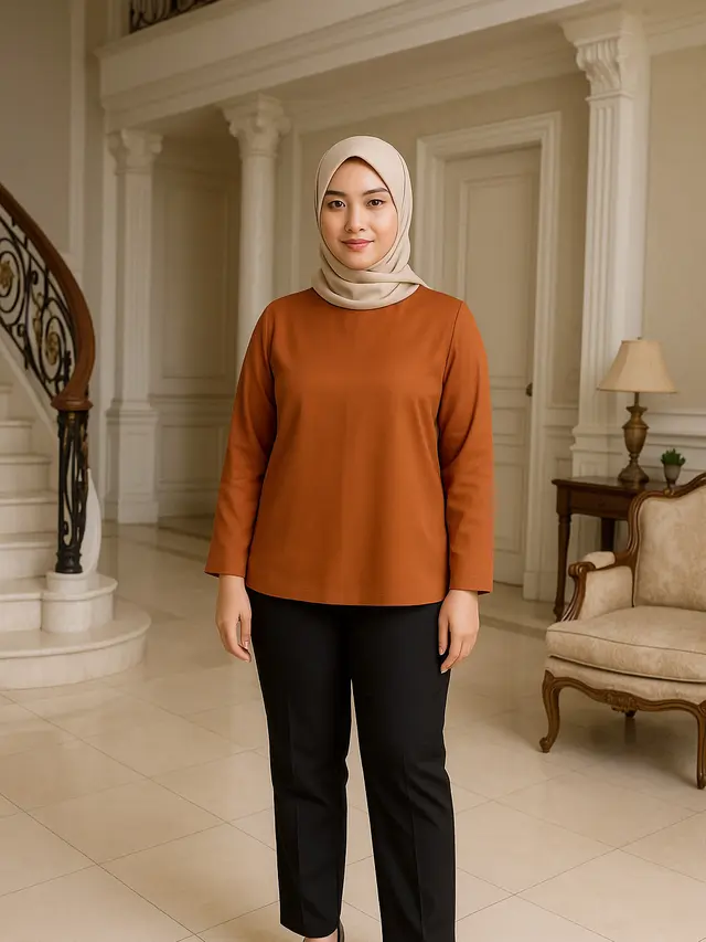 6 Model Blus Polos Modern, Simpel Tapi Elegan - Hot Liputan6.com