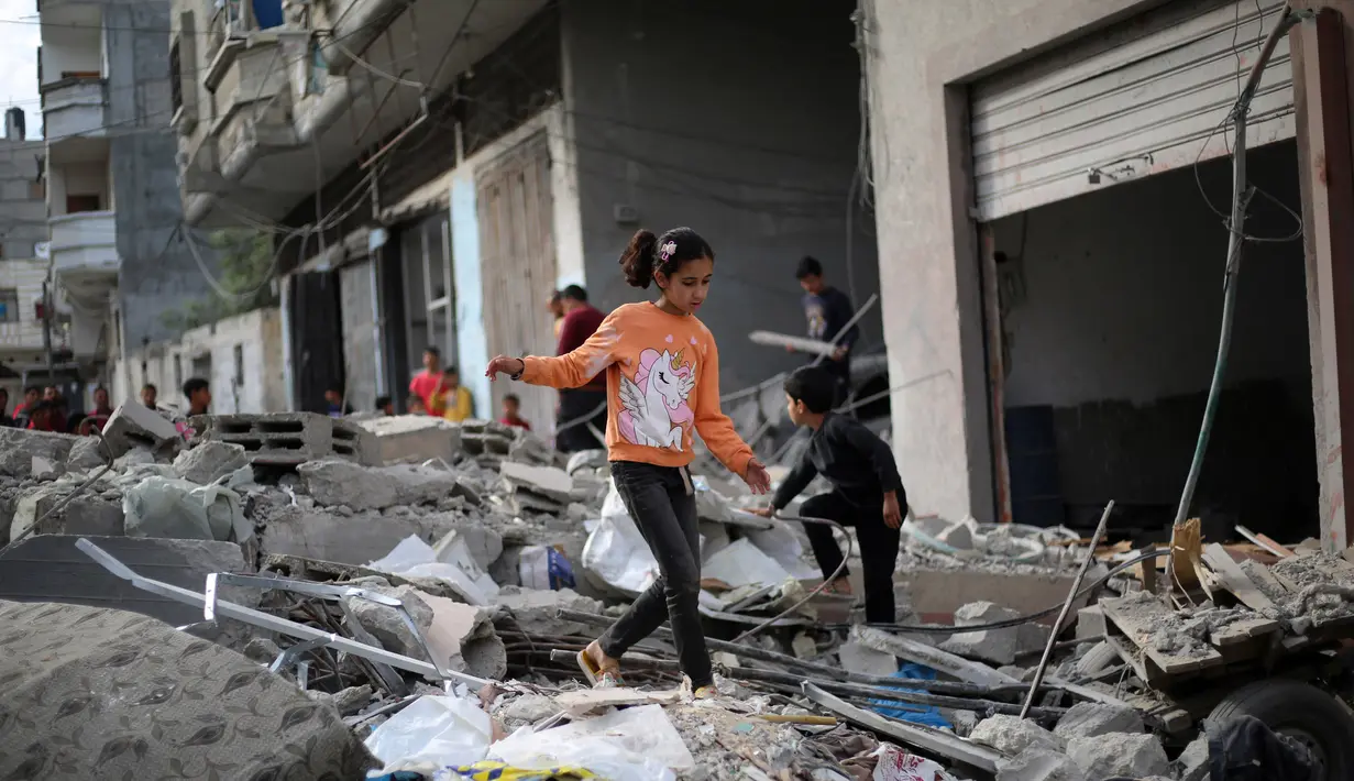 Delegasi Hamas telah berada di Kairo untuk berdiskusi dengan mediator Mesir mengenai jalan keluar dari perang yang telah berlangsung selama 18 bulan di wilayah Gaza, Palestina. (Eyad BABA/AFP)