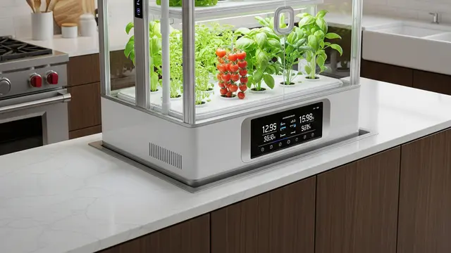 Model Kebun Sayur Rumahan yang Menyatu sama Dapur (AI)