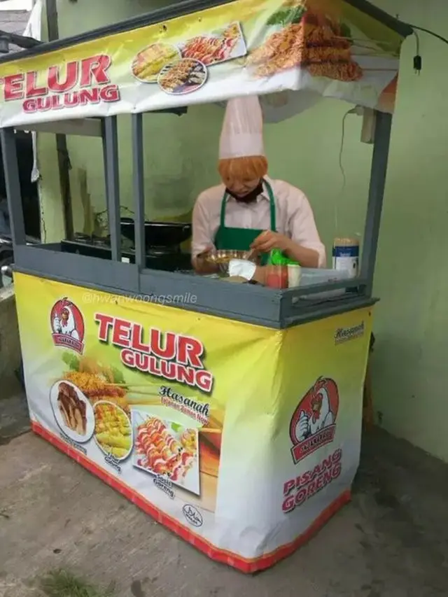 6 Cara Promosi Penjual Telur Gulung Ini Kreatif Sekaligus Kocak