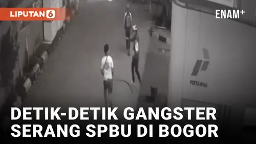 VIDEO: Serang SPBU di Bogor, Kelompok Gangster Rusak Fasilitas dan 1 Unit Motor