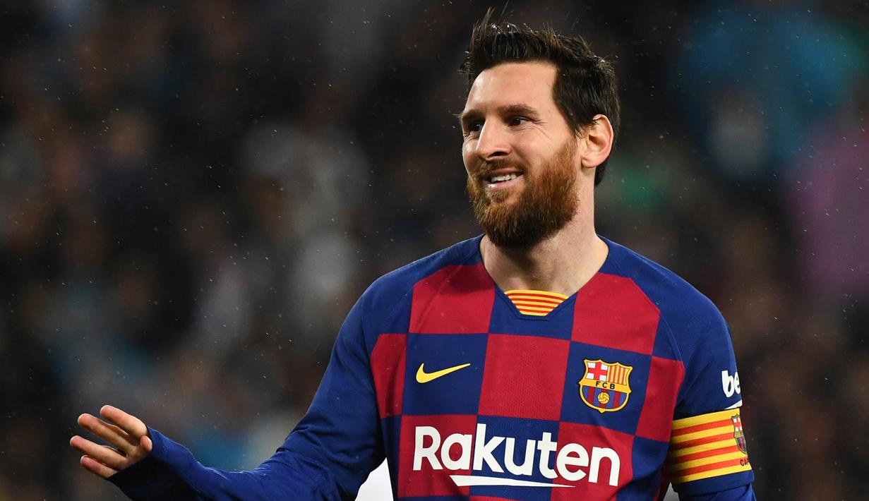 3. Lionel Messi - Messi menjelma menjadi predator ganas dalam mencetak gol di Barcelona ketika dikepalai Pep Guardiola. Pemain asal Argentina ini empat kali menyabet Ballon d'Or selama empat tahun di bawah asuhan Guardiola. (AFP/Gabriel Bouys)