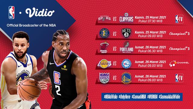 Jadwal NBA 2020/2021 pekan ke-14