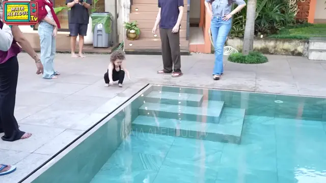 Potret Kolam Renang Rumah Maia Estianty (Foto: YouTube MAIA ALELDUL TV)